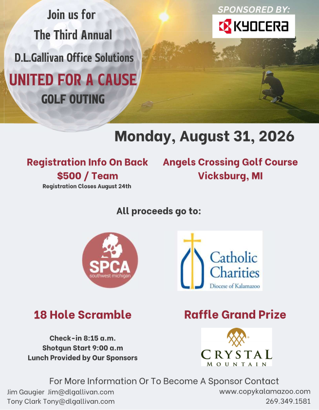 Third Annual D.L. Gallivan United for a Cause Golf Outing poster